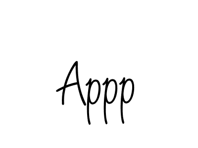 Create a beautiful signature design for name Appp. With this signature (Angelique-Rose-font-FFP) fonts, you can make a handwritten signature for free. Appp signature style 5 images and pictures png