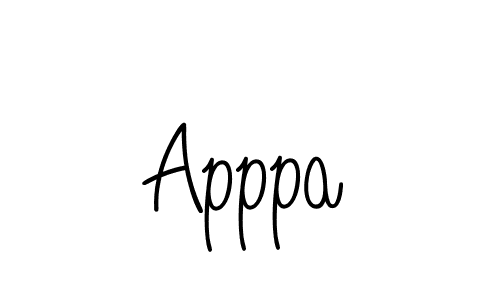 How to Draw Apppa signature style? Angelique-Rose-font-FFP is a latest design signature styles for name Apppa. Apppa signature style 5 images and pictures png
