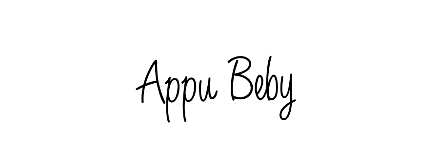 Here are the top 10 professional signature styles for the name Appu Beby. These are the best autograph styles you can use for your name. Appu Beby signature style 5 images and pictures png