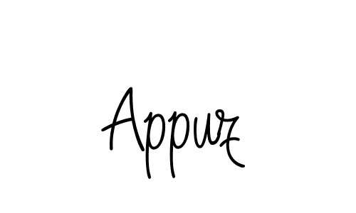 How to Draw Appuz signature style? Angelique-Rose-font-FFP is a latest design signature styles for name Appuz. Appuz signature style 5 images and pictures png