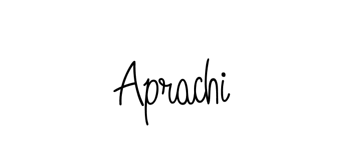 Create a beautiful signature design for name Aprachi. With this signature (Angelique-Rose-font-FFP) fonts, you can make a handwritten signature for free. Aprachi signature style 5 images and pictures png