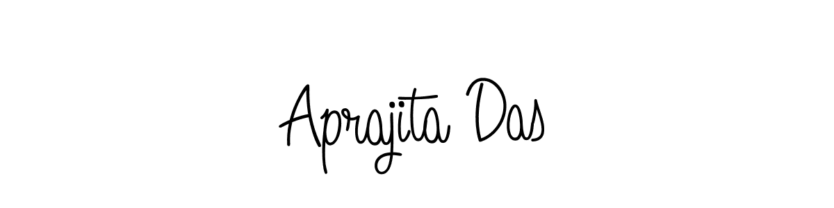 Use a signature maker to create a handwritten signature online. With this signature software, you can design (Angelique-Rose-font-FFP) your own signature for name Aprajita Das. Aprajita Das signature style 5 images and pictures png