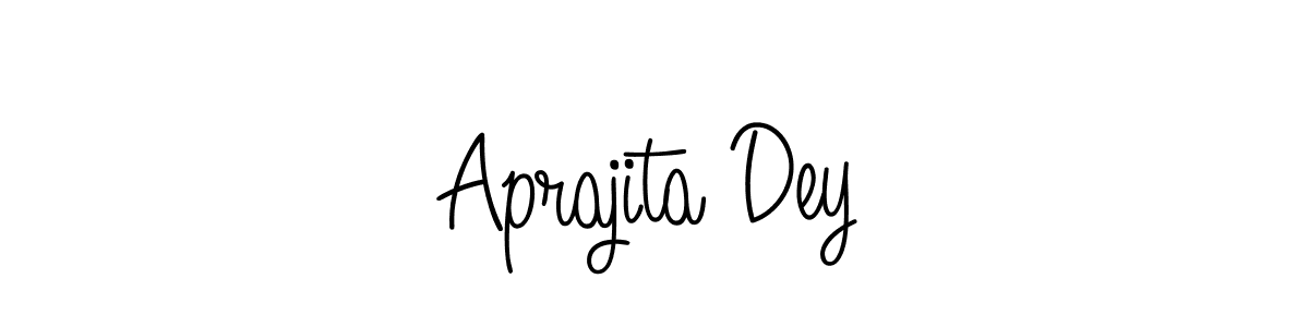 How to make Aprajita Dey name signature. Use Angelique-Rose-font-FFP style for creating short signs online. This is the latest handwritten sign. Aprajita Dey signature style 5 images and pictures png