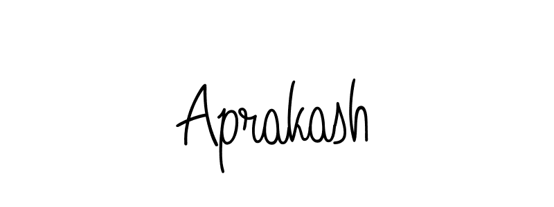 How to make Aprakash signature? Angelique-Rose-font-FFP is a professional autograph style. Create handwritten signature for Aprakash name. Aprakash signature style 5 images and pictures png