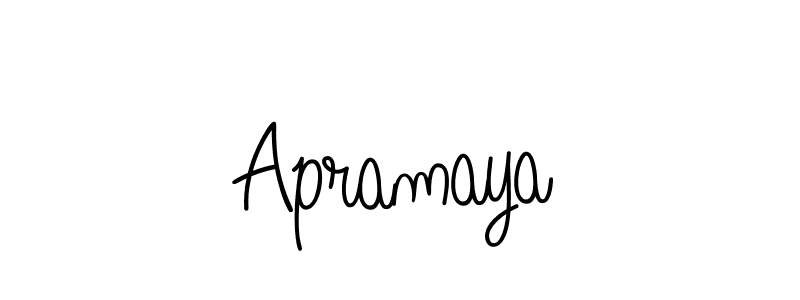 Create a beautiful signature design for name Apramaya. With this signature (Angelique-Rose-font-FFP) fonts, you can make a handwritten signature for free. Apramaya signature style 5 images and pictures png