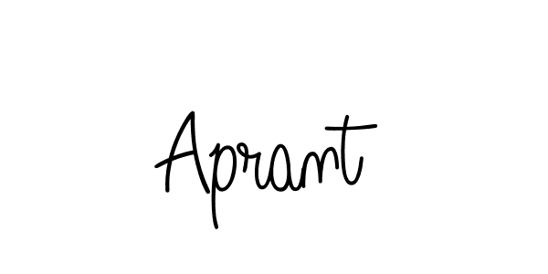 How to make Aprant name signature. Use Angelique-Rose-font-FFP style for creating short signs online. This is the latest handwritten sign. Aprant signature style 5 images and pictures png