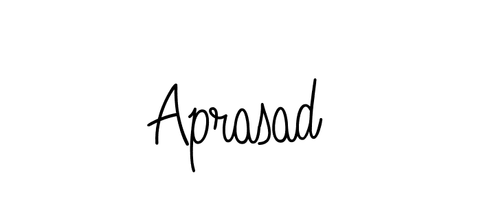 The best way (Angelique-Rose-font-FFP) to make a short signature is to pick only two or three words in your name. The name Aprasad include a total of six letters. For converting this name. Aprasad signature style 5 images and pictures png