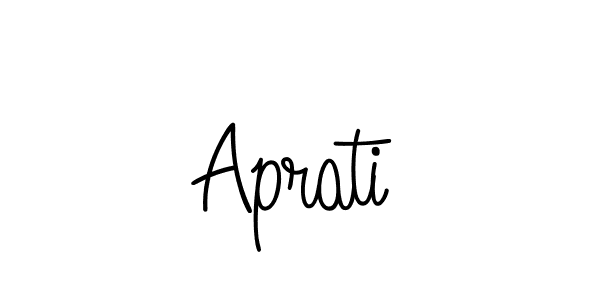 The best way (Angelique-Rose-font-FFP) to make a short signature is to pick only two or three words in your name. The name Aprati include a total of six letters. For converting this name. Aprati signature style 5 images and pictures png