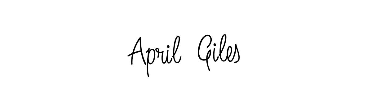 if you are searching for the best signature style for your name April  Giles. so please give up your signature search. here we have designed multiple signature styles  using Angelique-Rose-font-FFP. April  Giles signature style 5 images and pictures png