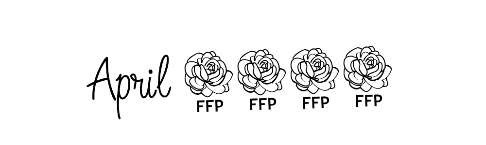 How to Draw April 2024 signature style? Angelique-Rose-font-FFP is a latest design signature styles for name April 2024. April 2024 signature style 5 images and pictures png