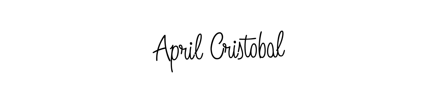 if you are searching for the best signature style for your name April Cristobal. so please give up your signature search. here we have designed multiple signature styles  using Angelique-Rose-font-FFP. April Cristobal signature style 5 images and pictures png