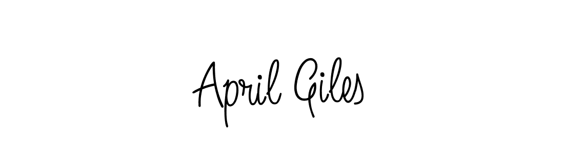 Make a beautiful signature design for name April Giles. With this signature (Angelique-Rose-font-FFP) style, you can create a handwritten signature for free. April Giles signature style 5 images and pictures png