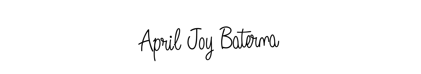 How to make April Joy Baterna name signature. Use Angelique-Rose-font-FFP style for creating short signs online. This is the latest handwritten sign. April Joy Baterna signature style 5 images and pictures png