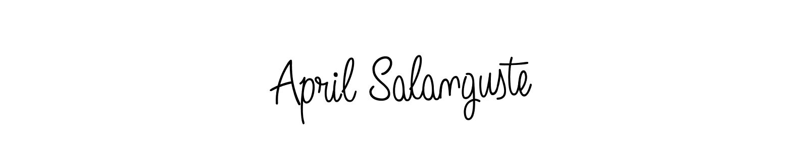 Similarly Angelique-Rose-font-FFP is the best handwritten signature design. Signature creator online .You can use it as an online autograph creator for name April Salanguste. April Salanguste signature style 5 images and pictures png
