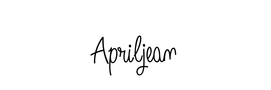 Apriljean stylish signature style. Best Handwritten Sign (Angelique-Rose-font-FFP) for my name. Handwritten Signature Collection Ideas for my name Apriljean. Apriljean signature style 5 images and pictures png