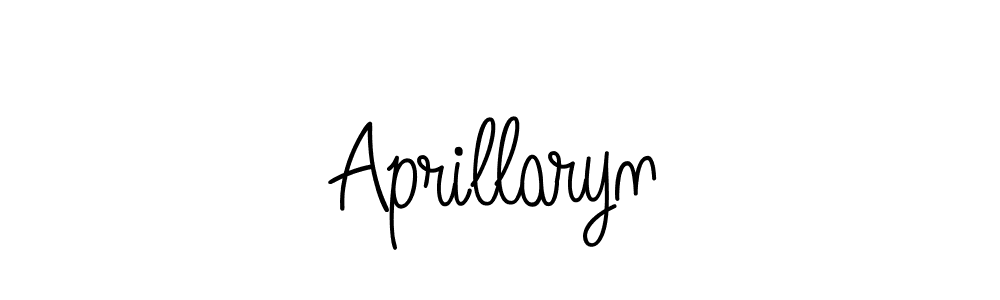 Create a beautiful signature design for name Aprillaryn. With this signature (Angelique-Rose-font-FFP) fonts, you can make a handwritten signature for free. Aprillaryn signature style 5 images and pictures png