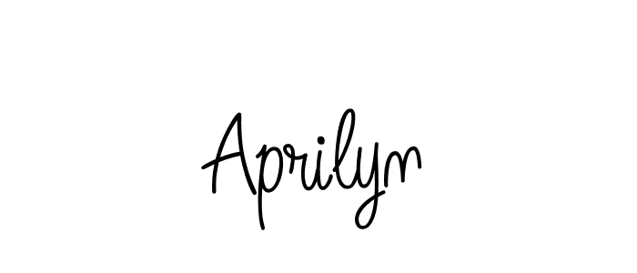 How to make Aprilyn signature? Angelique-Rose-font-FFP is a professional autograph style. Create handwritten signature for Aprilyn name. Aprilyn signature style 5 images and pictures png