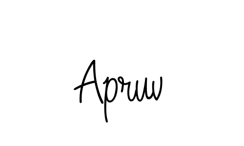 Also we have Apruv name is the best signature style. Create professional handwritten signature collection using Angelique-Rose-font-FFP autograph style. Apruv signature style 5 images and pictures png