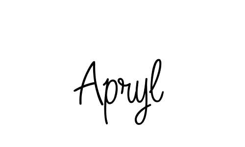 The best way (Angelique-Rose-font-FFP) to make a short signature is to pick only two or three words in your name. The name Apryl include a total of six letters. For converting this name. Apryl signature style 5 images and pictures png