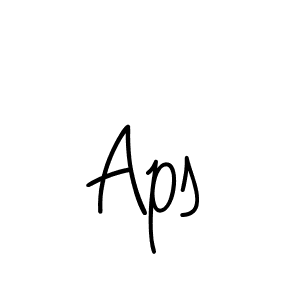 Make a beautiful signature design for name Aps. With this signature (Angelique-Rose-font-FFP) style, you can create a handwritten signature for free. Aps signature style 5 images and pictures png