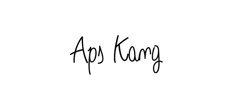 How to make Aps Kang signature? Angelique-Rose-font-FFP is a professional autograph style. Create handwritten signature for Aps Kang name. Aps Kang signature style 5 images and pictures png