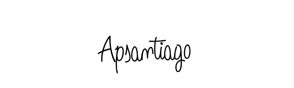 The best way (Angelique-Rose-font-FFP) to make a short signature is to pick only two or three words in your name. The name Apsantiago include a total of six letters. For converting this name. Apsantiago signature style 5 images and pictures png