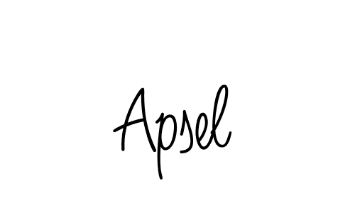 Design your own signature with our free online signature maker. With this signature software, you can create a handwritten (Angelique-Rose-font-FFP) signature for name Apsel. Apsel signature style 5 images and pictures png