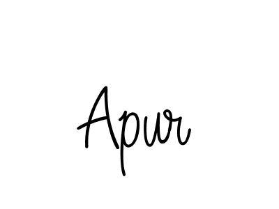 You should practise on your own different ways (Angelique-Rose-font-FFP) to write your name (Apur) in signature. don't let someone else do it for you. Apur signature style 5 images and pictures png