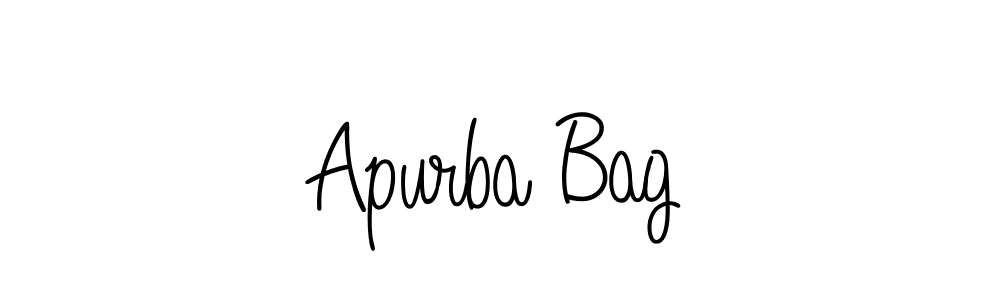 Design your own signature with our free online signature maker. With this signature software, you can create a handwritten (Angelique-Rose-font-FFP) signature for name Apurba Bag. Apurba Bag signature style 5 images and pictures png