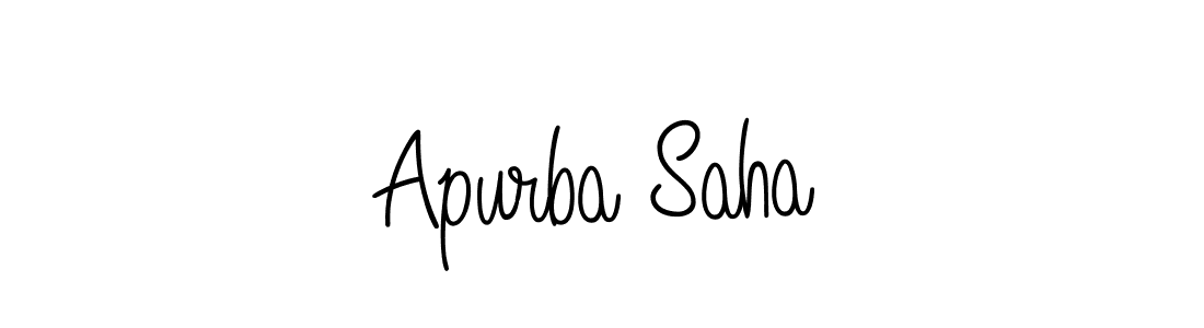 Design your own signature with our free online signature maker. With this signature software, you can create a handwritten (Angelique-Rose-font-FFP) signature for name Apurba Saha. Apurba Saha signature style 5 images and pictures png