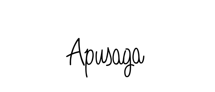 You should practise on your own different ways (Angelique-Rose-font-FFP) to write your name (Apusaga) in signature. don't let someone else do it for you. Apusaga signature style 5 images and pictures png