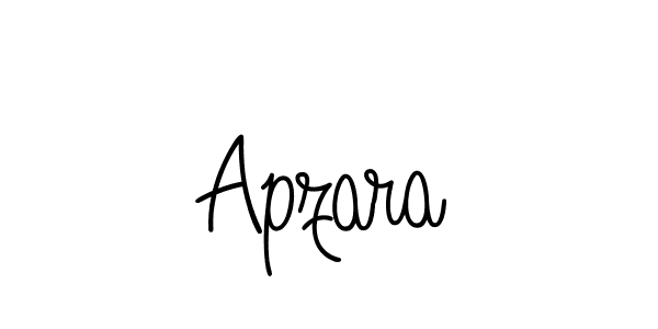 Make a beautiful signature design for name Apzara. With this signature (Angelique-Rose-font-FFP) style, you can create a handwritten signature for free. Apzara signature style 5 images and pictures png