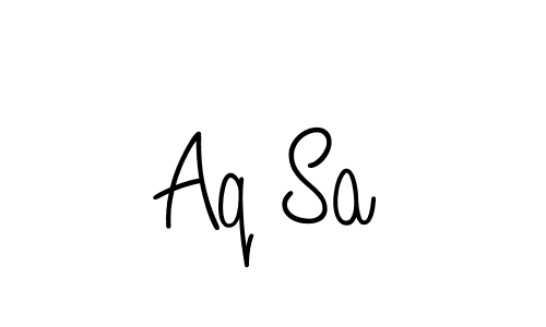 Make a beautiful signature design for name Aq Sa. Use this online signature maker to create a handwritten signature for free. Aq Sa signature style 5 images and pictures png