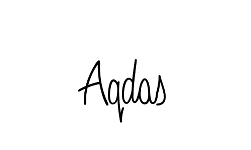 Aqdas stylish signature style. Best Handwritten Sign (Angelique-Rose-font-FFP) for my name. Handwritten Signature Collection Ideas for my name Aqdas. Aqdas signature style 5 images and pictures png