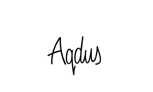 Design your own signature with our free online signature maker. With this signature software, you can create a handwritten (Angelique-Rose-font-FFP) signature for name Aqdus. Aqdus signature style 5 images and pictures png