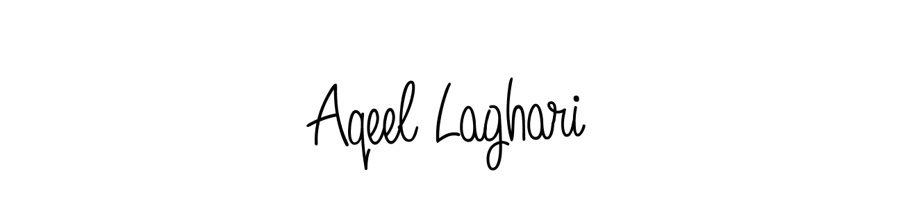 The best way (Angelique-Rose-font-FFP) to make a short signature is to pick only two or three words in your name. The name Aqeel Laghari include a total of six letters. For converting this name. Aqeel Laghari signature style 5 images and pictures png