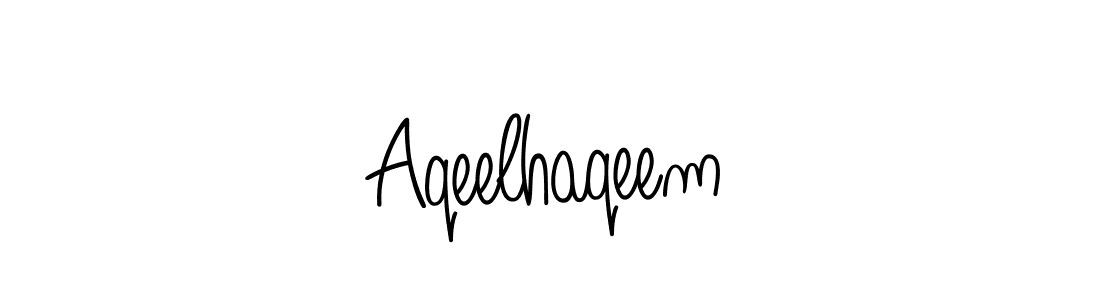 Design your own signature with our free online signature maker. With this signature software, you can create a handwritten (Angelique-Rose-font-FFP) signature for name Aqeelhaqeem. Aqeelhaqeem signature style 5 images and pictures png