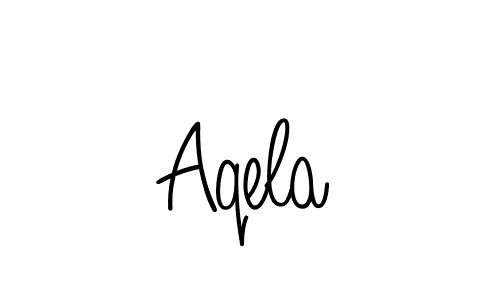 Aqela stylish signature style. Best Handwritten Sign (Angelique-Rose-font-FFP) for my name. Handwritten Signature Collection Ideas for my name Aqela. Aqela signature style 5 images and pictures png
