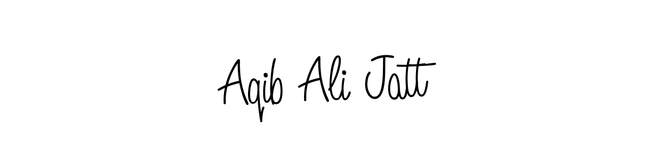 Also we have Aqib Ali Jatt name is the best signature style. Create professional handwritten signature collection using Angelique-Rose-font-FFP autograph style. Aqib Ali Jatt signature style 5 images and pictures png