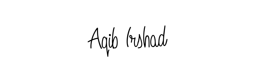 Design your own signature with our free online signature maker. With this signature software, you can create a handwritten (Angelique-Rose-font-FFP) signature for name Aqib Irshad. Aqib Irshad signature style 5 images and pictures png