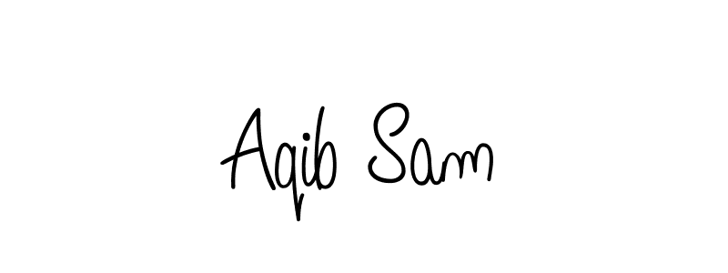 Also we have Aqib Sam name is the best signature style. Create professional handwritten signature collection using Angelique-Rose-font-FFP autograph style. Aqib Sam signature style 5 images and pictures png