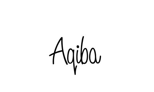 Aqiba stylish signature style. Best Handwritten Sign (Angelique-Rose-font-FFP) for my name. Handwritten Signature Collection Ideas for my name Aqiba. Aqiba signature style 5 images and pictures png