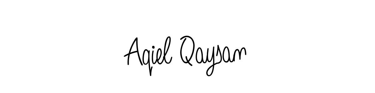 Also You can easily find your signature by using the search form. We will create Aqiel Qaysan name handwritten signature images for you free of cost using Angelique-Rose-font-FFP sign style. Aqiel Qaysan signature style 5 images and pictures png