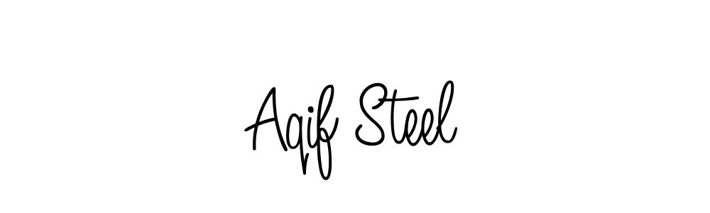 Create a beautiful signature design for name Aqif Steel. With this signature (Angelique-Rose-font-FFP) fonts, you can make a handwritten signature for free. Aqif Steel signature style 5 images and pictures png
