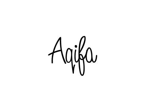 You should practise on your own different ways (Angelique-Rose-font-FFP) to write your name (Aqifa) in signature. don't let someone else do it for you. Aqifa signature style 5 images and pictures png