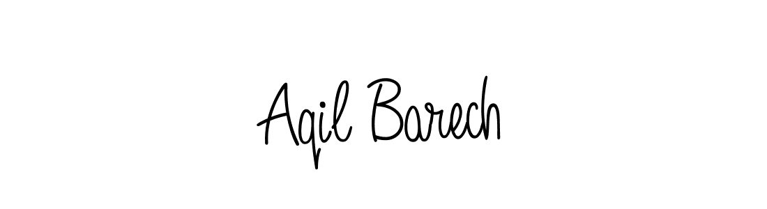 Make a beautiful signature design for name Aqil Barech. With this signature (Angelique-Rose-font-FFP) style, you can create a handwritten signature for free. Aqil Barech signature style 5 images and pictures png