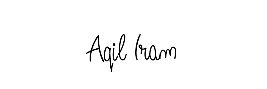 Design your own signature with our free online signature maker. With this signature software, you can create a handwritten (Angelique-Rose-font-FFP) signature for name Aqil Iram. Aqil Iram signature style 5 images and pictures png