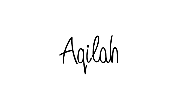 You should practise on your own different ways (Angelique-Rose-font-FFP) to write your name (Aqilah) in signature. don't let someone else do it for you. Aqilah signature style 5 images and pictures png