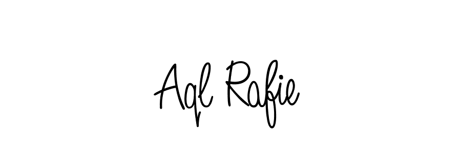 How to make Aql Rafie signature? Angelique-Rose-font-FFP is a professional autograph style. Create handwritten signature for Aql Rafie name. Aql Rafie signature style 5 images and pictures png