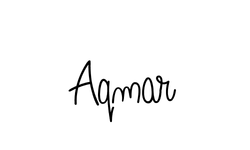 You should practise on your own different ways (Angelique-Rose-font-FFP) to write your name (Aqmar) in signature. don't let someone else do it for you. Aqmar signature style 5 images and pictures png